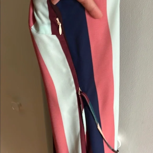 LULUS Erin Muave Multi stripe belted midi slip dress - Picture 5 of 9